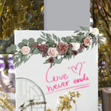 Maxbell Wedding Arch Flower Silk Flower Sturdy Decorative for Chair Sweetheart Table Style C