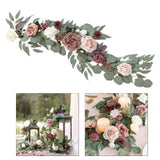 Maxbell Wedding Arch Flower Silk Flower Sturdy Decorative for Chair Sweetheart Table Style C