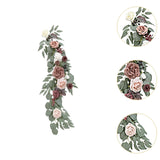 Maxbell Wedding Arch Flower Silk Flower Sturdy Decorative for Chair Sweetheart Table Style C