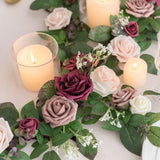 Maxbell Wedding Arch Flower Silk Flower Sturdy Decorative for Chair Sweetheart Table Style C