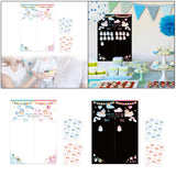 Maxbell Baby Gender Reveal Board Novelty Baby Birthday Supplies Boy Girl Voting Game White