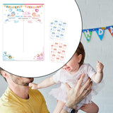 Maxbell Baby Gender Reveal Board Novelty Baby Birthday Supplies Boy Girl Voting Game White