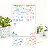 Maxbell Baby Gender Reveal Board Novelty Baby Birthday Supplies Boy Girl Voting Game White