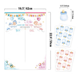 Maxbell Baby Gender Reveal Board Novelty Baby Birthday Supplies Boy Girl Voting Game White