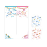 Maxbell Baby Gender Reveal Board Novelty Baby Birthday Supplies Boy Girl Voting Game White