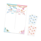 Maxbell Baby Gender Reveal Board Novelty Baby Birthday Supplies Boy Girl Voting Game White