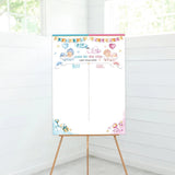 Maxbell Baby Gender Reveal Board Novelty Baby Birthday Supplies Boy Girl Voting Game White