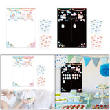 Maxbell Baby Gender Reveal Board Novelty Baby Birthday Supplies Boy Girl Voting Game White