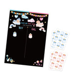 Maxbell Baby Gender Reveal Board Novelty Baby Birthday Supplies Boy Girl Voting Game Black