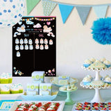 Maxbell Baby Gender Reveal Board Novelty Baby Birthday Supplies Boy Girl Voting Game Black