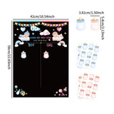 Maxbell Baby Gender Reveal Board Novelty Baby Birthday Supplies Boy Girl Voting Game Black