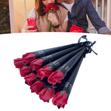 Maxbell 10Pcs Rose Bouquets Romantic for Special Occassions Birthday Congratulations Red