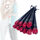 Maxbell 10Pcs Rose Bouquets Romantic for Special Occassions Birthday Congratulations Red
