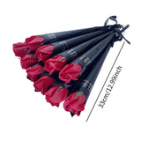 Maxbell 10Pcs Rose Bouquets Romantic for Special Occassions Birthday Congratulations Red