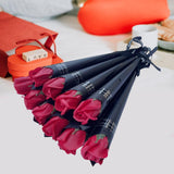 Maxbell 10Pcs Rose Bouquets Romantic for Special Occassions Birthday Congratulations Red