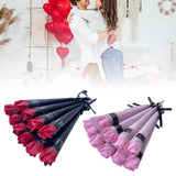 Maxbell 10Pcs Rose Bouquets Romantic for Special Occassions Birthday Congratulations Pink
