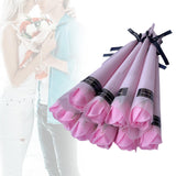 Maxbell 10Pcs Rose Bouquets Romantic for Special Occassions Birthday Congratulations Pink