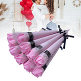 Maxbell 10Pcs Rose Bouquets Romantic for Special Occassions Birthday Congratulations Pink