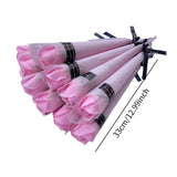 Maxbell 10Pcs Rose Bouquets Romantic for Special Occassions Birthday Congratulations Pink