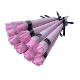 Maxbell 10Pcs Rose Bouquets Romantic for Special Occassions Birthday Congratulations Pink