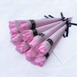Maxbell 10Pcs Rose Bouquets Romantic for Special Occassions Birthday Congratulations Pink