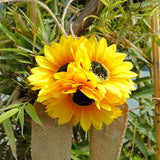 Maxbell Artificial Sunflower Hanging Decor Gift Decoration for Family Summer Holiday