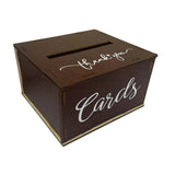 Maxbell Wedding Card Box Anniversaries with Slot Event Engagement Wooden Card Holder