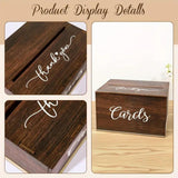 Maxbell Wedding Card Box Anniversaries with Slot Event Engagement Wooden Card Holder