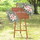 Maxbell 2 Pieces Wedding Arch Flowers Decorations for Valentines Day Wedding Holiday Pink White