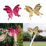 Maxbell 3D Artificial Butterfly Decor Wedding for Housewarming Festivals Living Room Rose Red