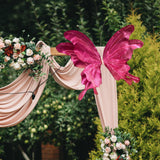 Maxbell 3D Artificial Butterfly Decor Wedding for Housewarming Festivals Living Room Rose Red