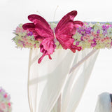 Maxbell 3D Artificial Butterfly Decor Wedding for Housewarming Festivals Living Room Rose Red