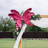 Maxbell 3D Artificial Butterfly Decor Wedding for Housewarming Festivals Living Room Rose Red