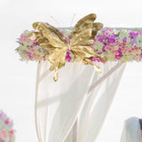 Maxbell 3D Artificial Butterfly Decor Wedding for Housewarming Festivals Living Room Light Gold