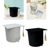 Maxbell Graduation Cap Gift Box for Grad Ceremony Practical Supplies Flower Gift Box Black
