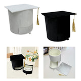 Maxbell Graduation Cap Gift Box for Grad Ceremony Practical Supplies Flower Gift Box Black