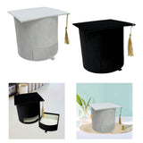 Maxbell Graduation Cap Gift Box for Grad Ceremony Practical Supplies Flower Gift Box Black