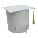 Maxbell Graduation Cap Gift Box for Grad Ceremony Practical Supplies Flower Gift Box White