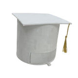 Maxbell Graduation Cap Gift Box for Grad Ceremony Practical Supplies Flower Gift Box White