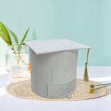 Maxbell Graduation Cap Gift Box for Grad Ceremony Practical Supplies Flower Gift Box White