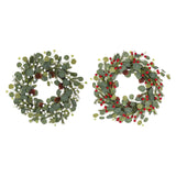 Maxbell Door Wreath Multifunctional Home Decoration for Wall All Seasons Living Room White Fruit