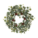 Maxbell Door Wreath Multifunctional Home Decoration for Wall All Seasons Living Room White Fruit