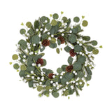Maxbell Door Wreath Multifunctional Home Decoration for Wall All Seasons Living Room White Fruit