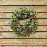Maxbell Door Wreath Multifunctional Home Decoration for Wall All Seasons Living Room White Fruit