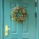 Maxbell Door Wreath Multifunctional Home Decoration for Wall All Seasons Living Room White Fruit