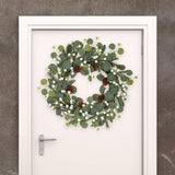 Maxbell Door Wreath Multifunctional Home Decoration for Wall All Seasons Living Room White Fruit