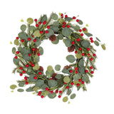 Maxbell Door Wreath Multifunctional Home Decoration for Wall All Seasons Living Room Red Fruit