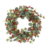Maxbell Door Wreath Multifunctional Home Decoration for Wall All Seasons Living Room Red Fruit