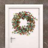 Maxbell Door Wreath Multifunctional Home Decoration for Wall All Seasons Living Room Red Fruit