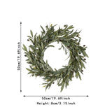 Maxbell Artificial Olive Wreath Door Front with Olive Beans Living Room Olive Branch